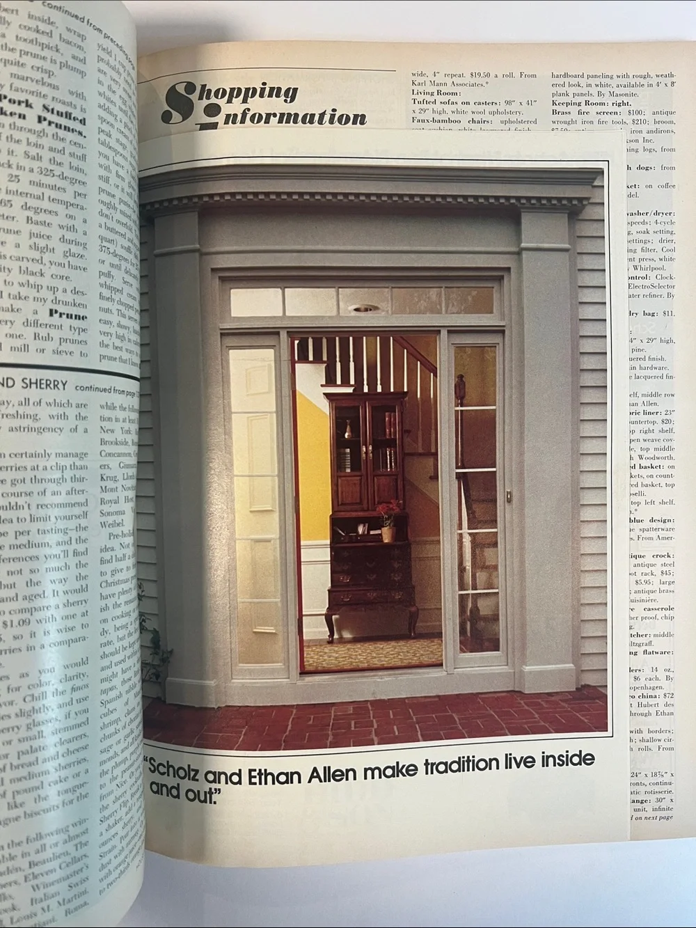 1974 Vintage House & Garden decorating magazine October 1974